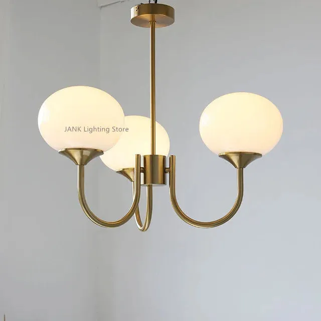 "Mansion French Pink Glass Chandelier for Cozy Spaces LED Lamps"
